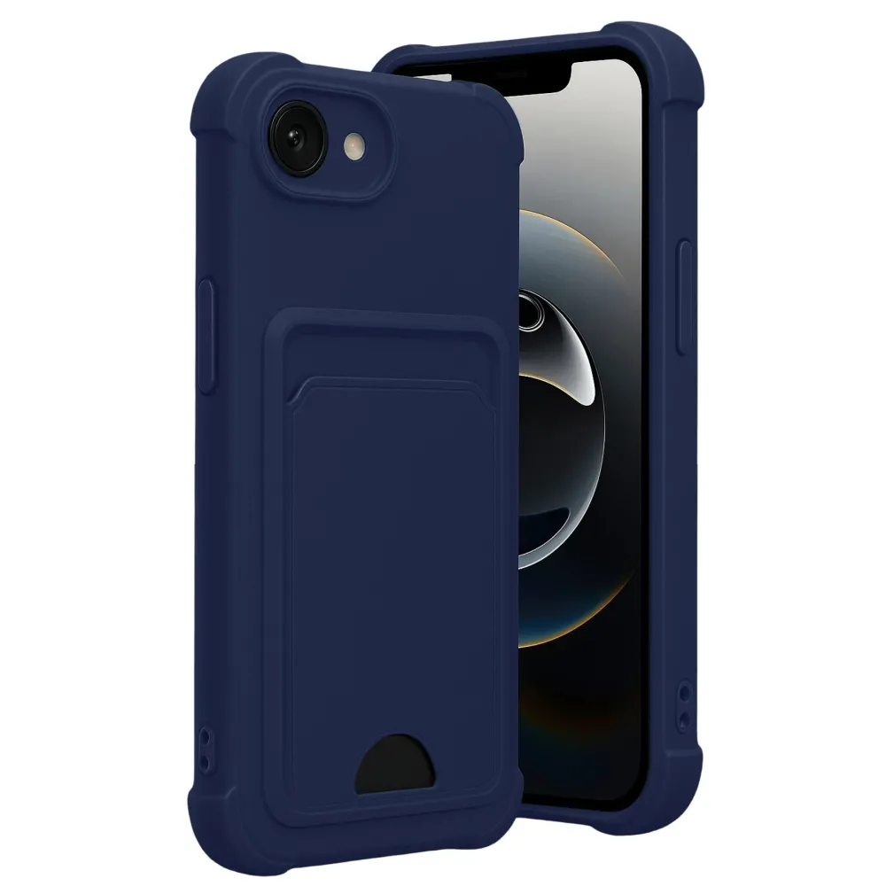 Newface Apple Iphone 16E Kelvin Kartvizitli Silikon - Lacivert