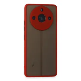 Newface Realme 11 Pro Kılıf Montreal Silikon Kapak - Kırmızı