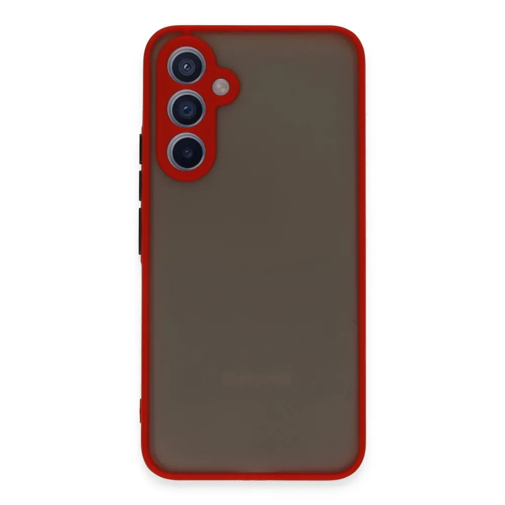 Newface Samsung Galaxy A54 5G Kılıf Montreal Silikon Kapak - Kırmızı