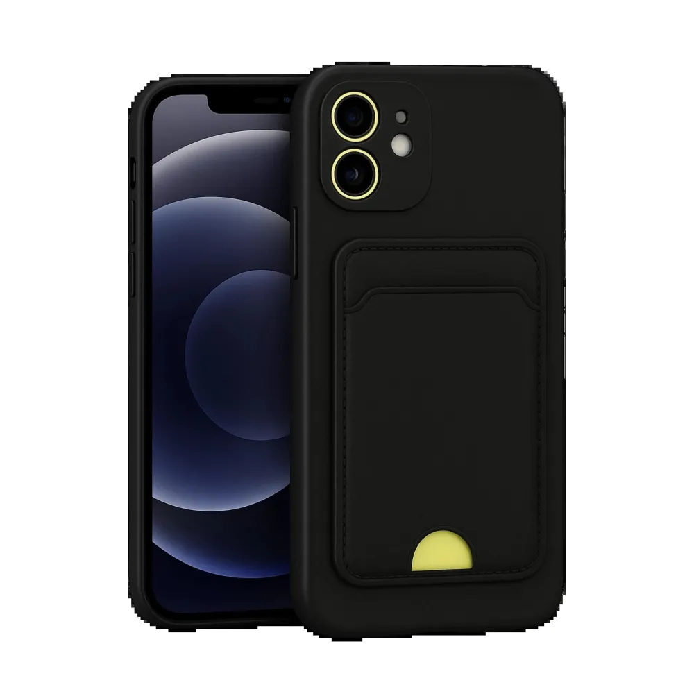 Newface Iphone 11 Kılıf Kelvin Kartvizitli Silikon - Siyah