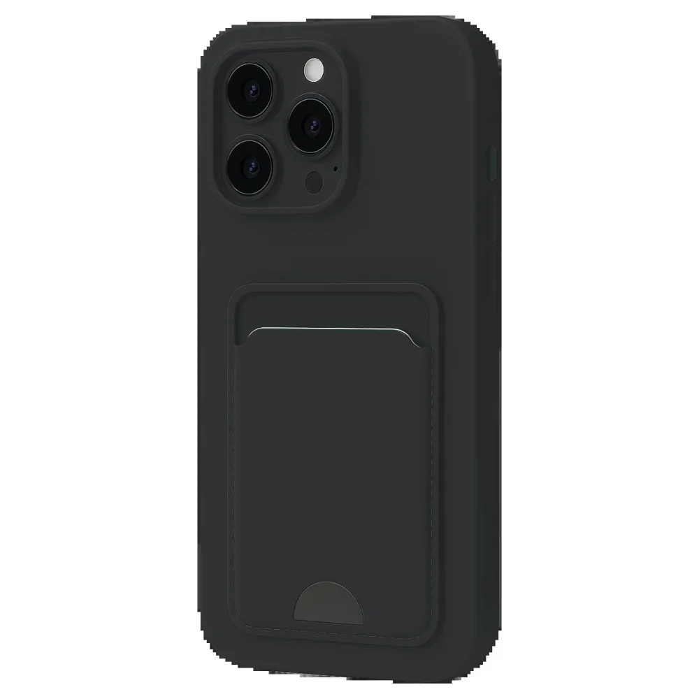 Newface Iphone 16 Plus Kılıf Kelvin Kartvizitli Silikon - Siyah
