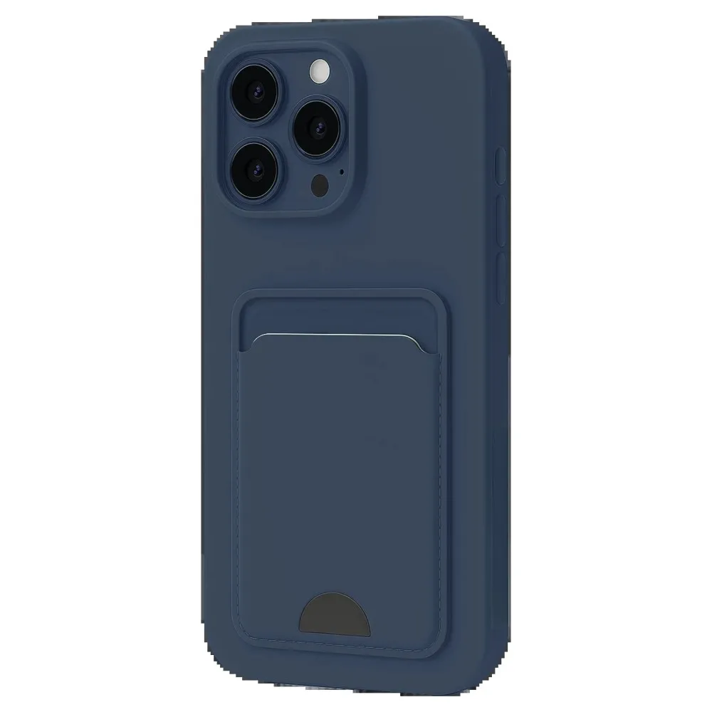 Newface Iphone 16 Pro Max Kılıf Kelvin Kartvizitli Silikon - Lacivert