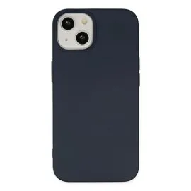 Newface Iphone 14 Kılıf Nano Içi Kadife Silikon - Lacivert