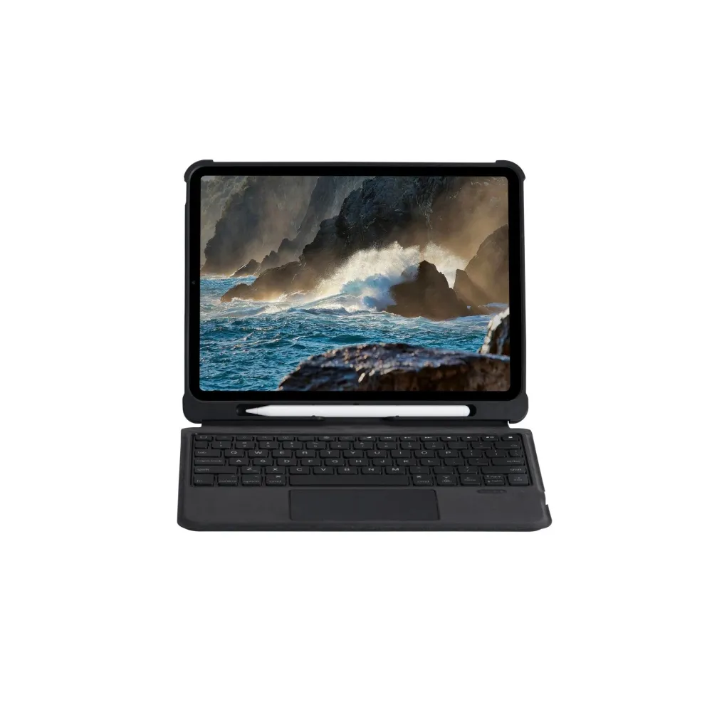 Newface T5207D iPad Pro 11 (2022) Kılıf İnter Ledli Klavyeli Tablet Kılıfı - Siyah