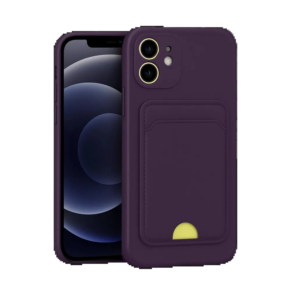 Newface Iphone 11 Kılıf Kelvin Kartvizitli Silikon - Derin Mor