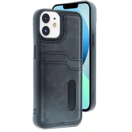 Newface Iphone 11 Kılıf Sara Kartvizitli Deri Kılıf - Siyah