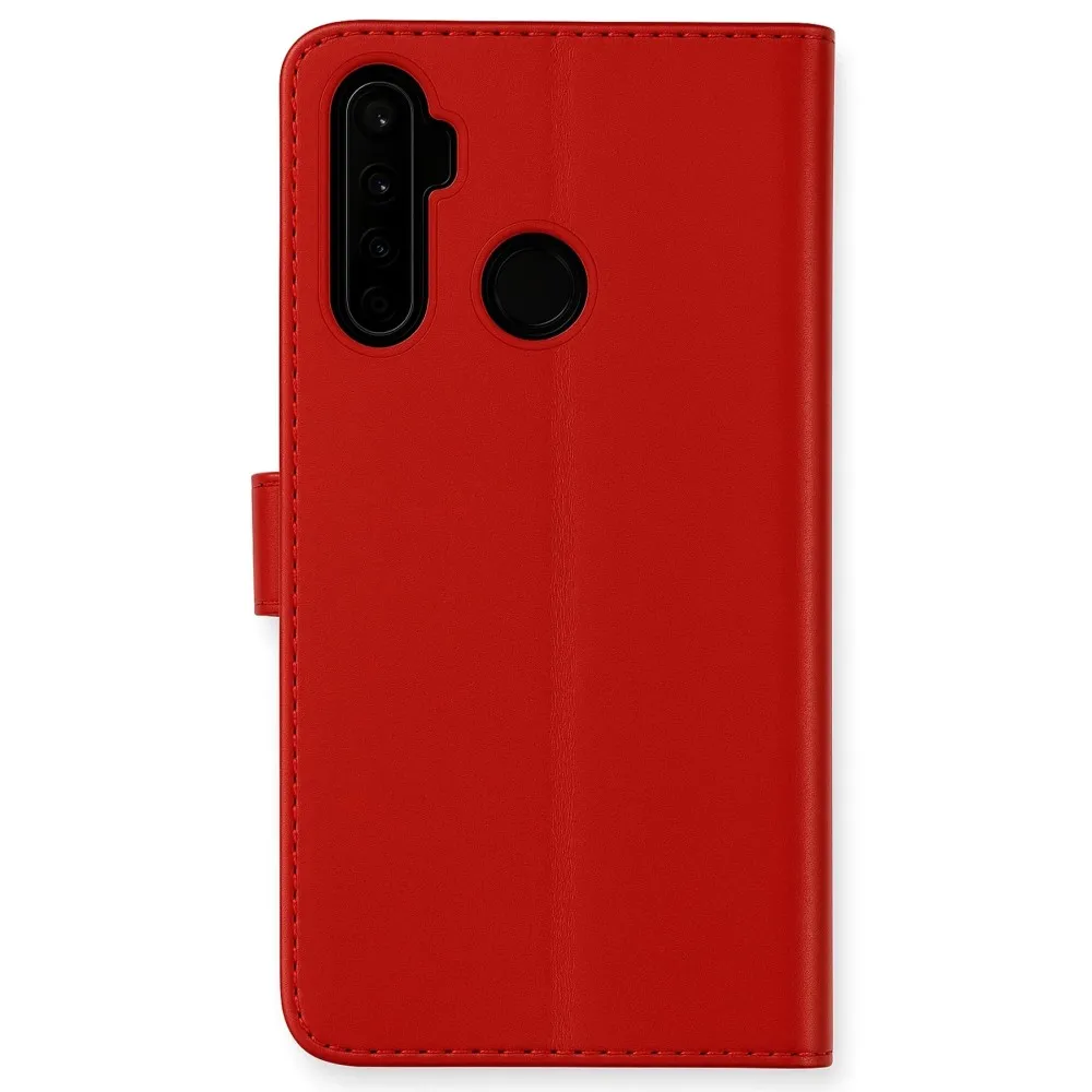 Newface Realme 6I Kılıf Trend S Plus Kapaklı Kılıf - Kırmızı