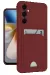 Newface Samsung Galaxy M15 Kelvin Kartvizitli Silikon - Bordo
