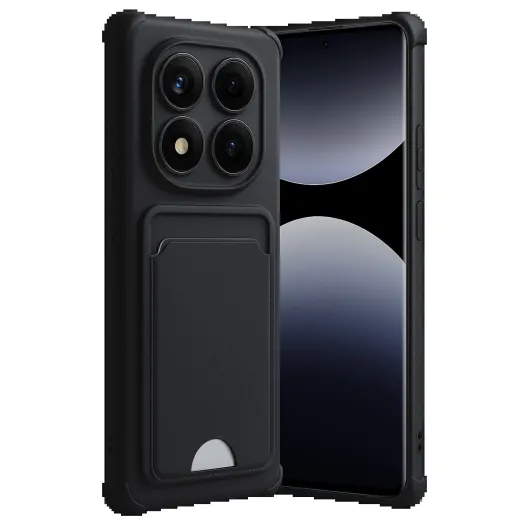 Newface Xiaomi Redmi Note 14 Pro Plus Kelvin Kartvizitli Silikon - Siyah