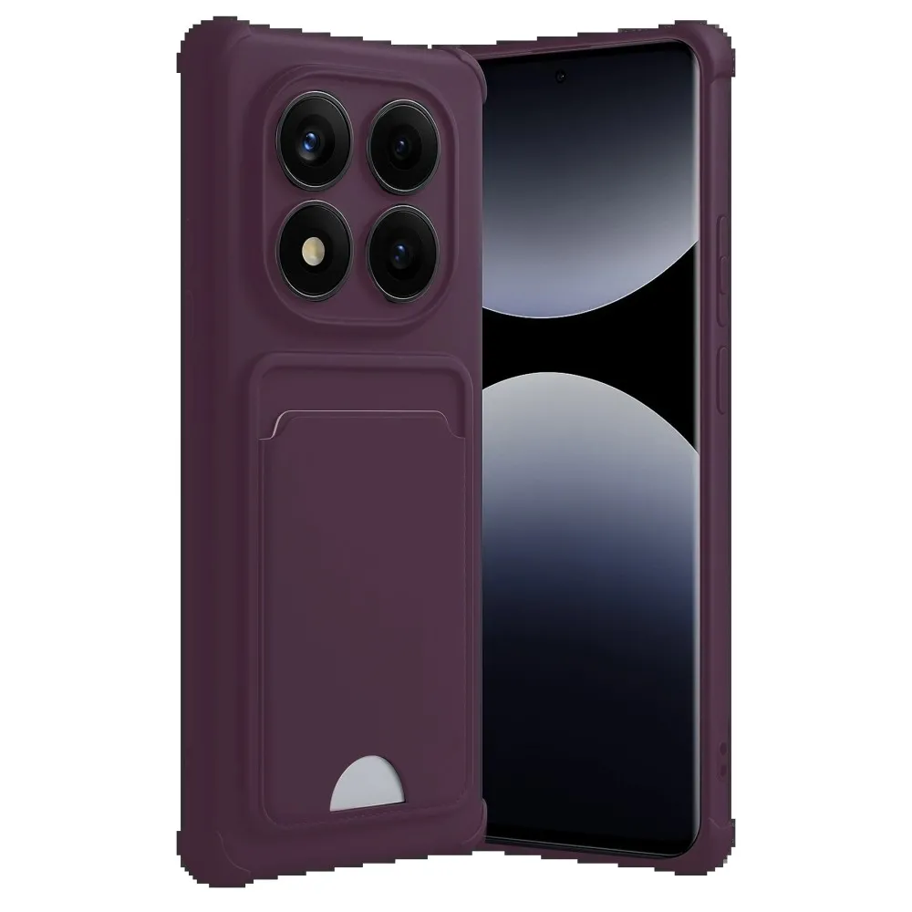 Newface Xiaomi Redmi Note 14 Pro 5G Kelvin Kartvizitli Silikon - Derin Mor