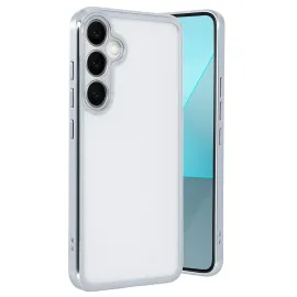 Newface Samsung Galaxy A24 4G Prime Kılıf Razer Lensli Silikon - Gümüş