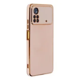 Newface Xiaomi Poco X4 Pro 5G Kılıf Volet Silikon - Pembe