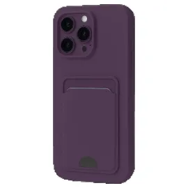 Newface Iphone 16 Pro Kılıf Kelvin Kartvizitli Silikon - Derin Mor