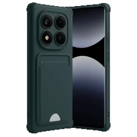 Newface Xiaomi Redmi Note 14 Pro 4G Kelvin Kartvizitli Silikon - Koyu Yeşil