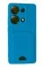 Newface Xiaomi Redmi Note 13 Pro 4G Kılıf Kelvin Kartvizitli Silikon - Mavi