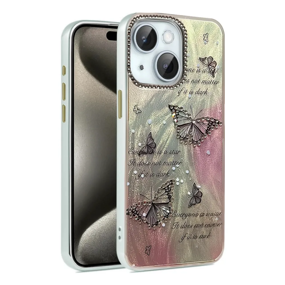 Newface Iphone 14 Kılıf Blade Aynalı Desenli Kapak - Desen 6