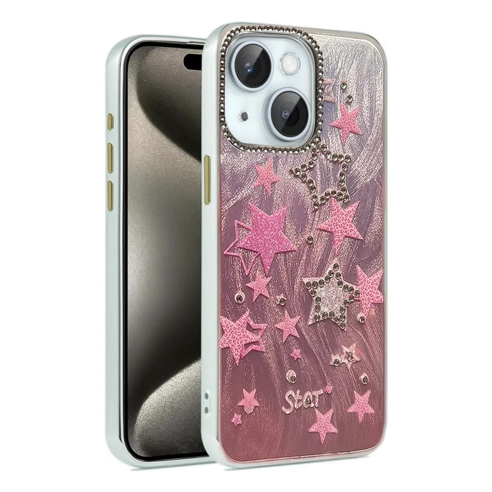 Newface Iphone 14 Kılıf Blade Aynalı Desenli Kapak - Desen 7