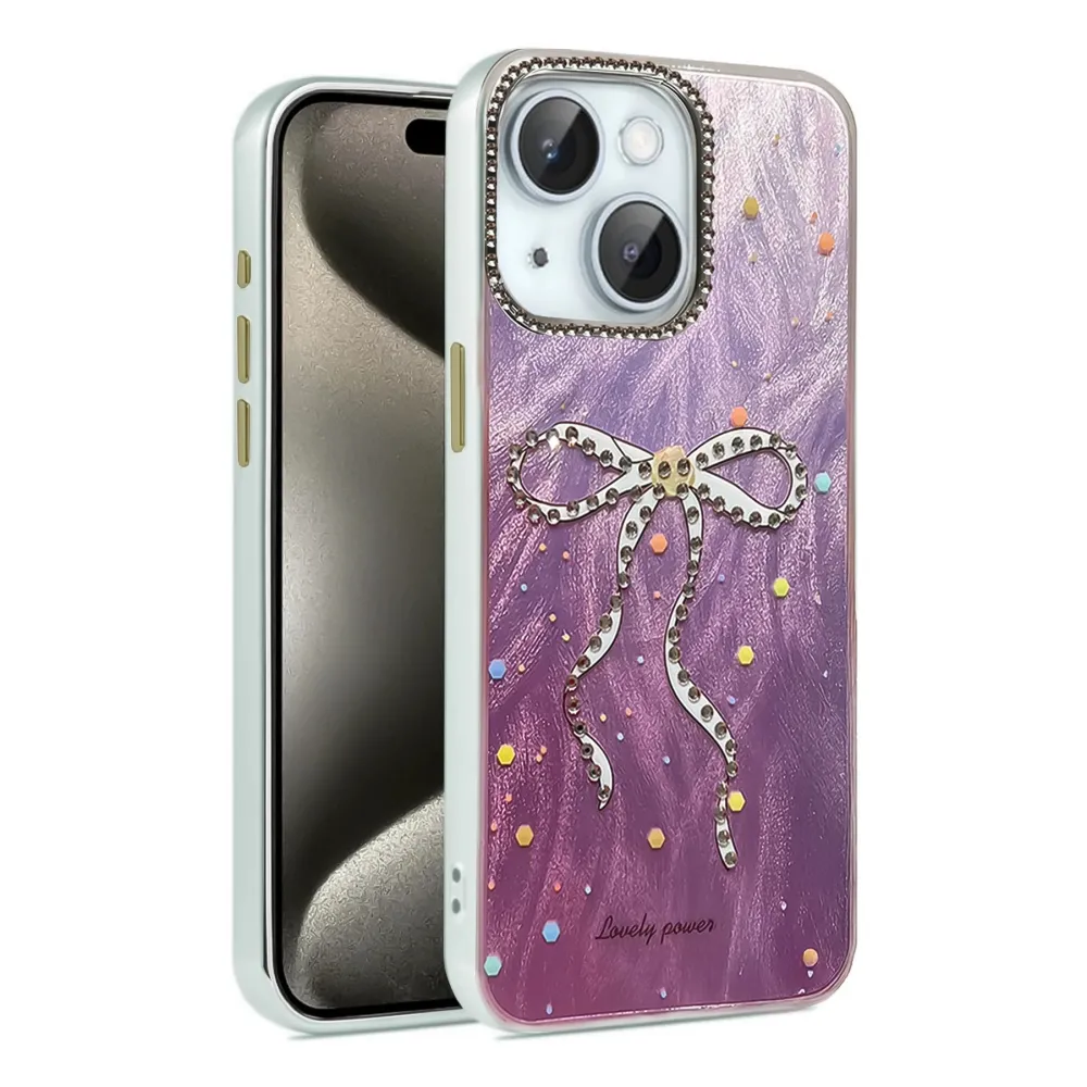 Newface Iphone 15 Kılıf Blade Aynalı Desenli Kapak - Desen 1