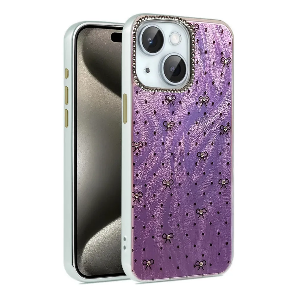 Newface Iphone 15 Kılıf Blade Aynalı Desenli Kapak - Desen 2