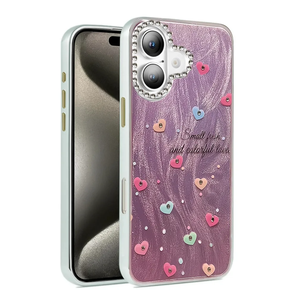 Newface Iphone 16 Kılıf Blade Aynalı Desenli Kapak - Desen 8