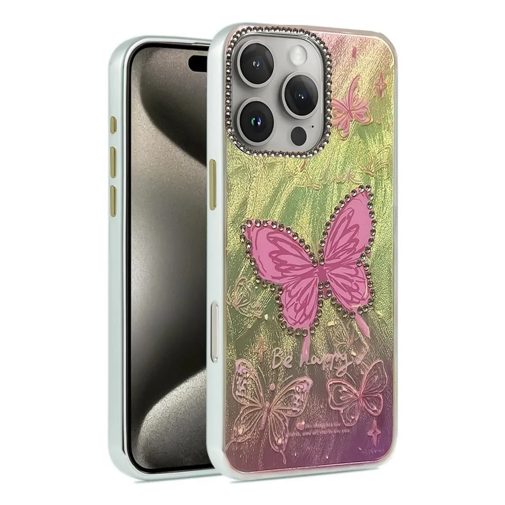 Newface Iphone 16 Pro Kılıf Blade Aynalı Desenli Kapak - Desen 5