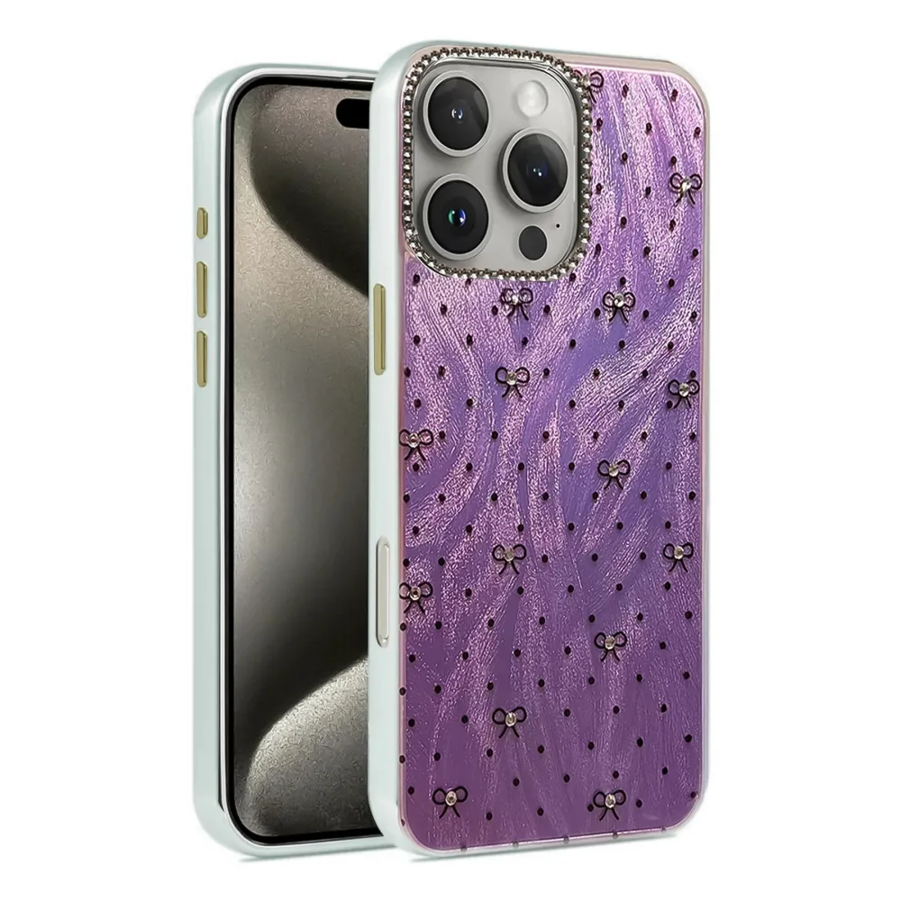 Newface Iphone 16 Pro Max Kılıf Blade Aynalı Desenli Kapak - Desen 2