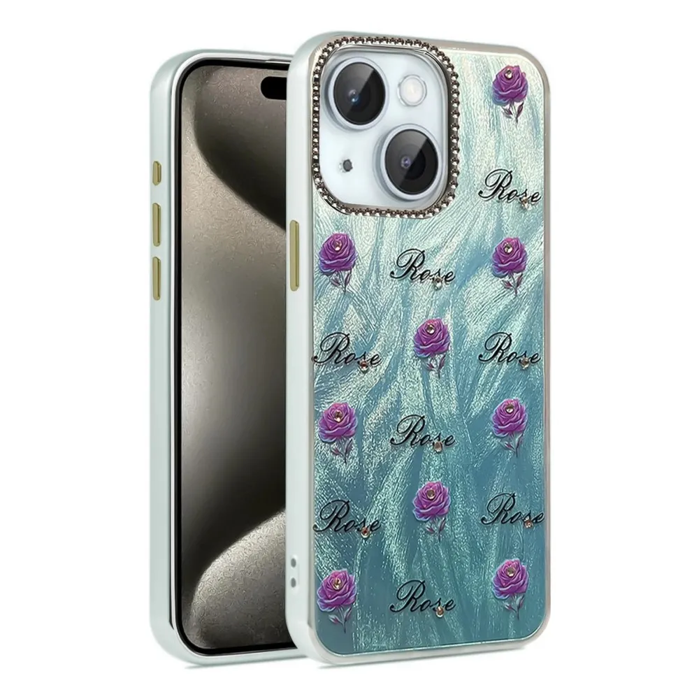 Newface Iphone 15 Plus Kılıf Blade Aynalı Desenli Kapak - Desen 9