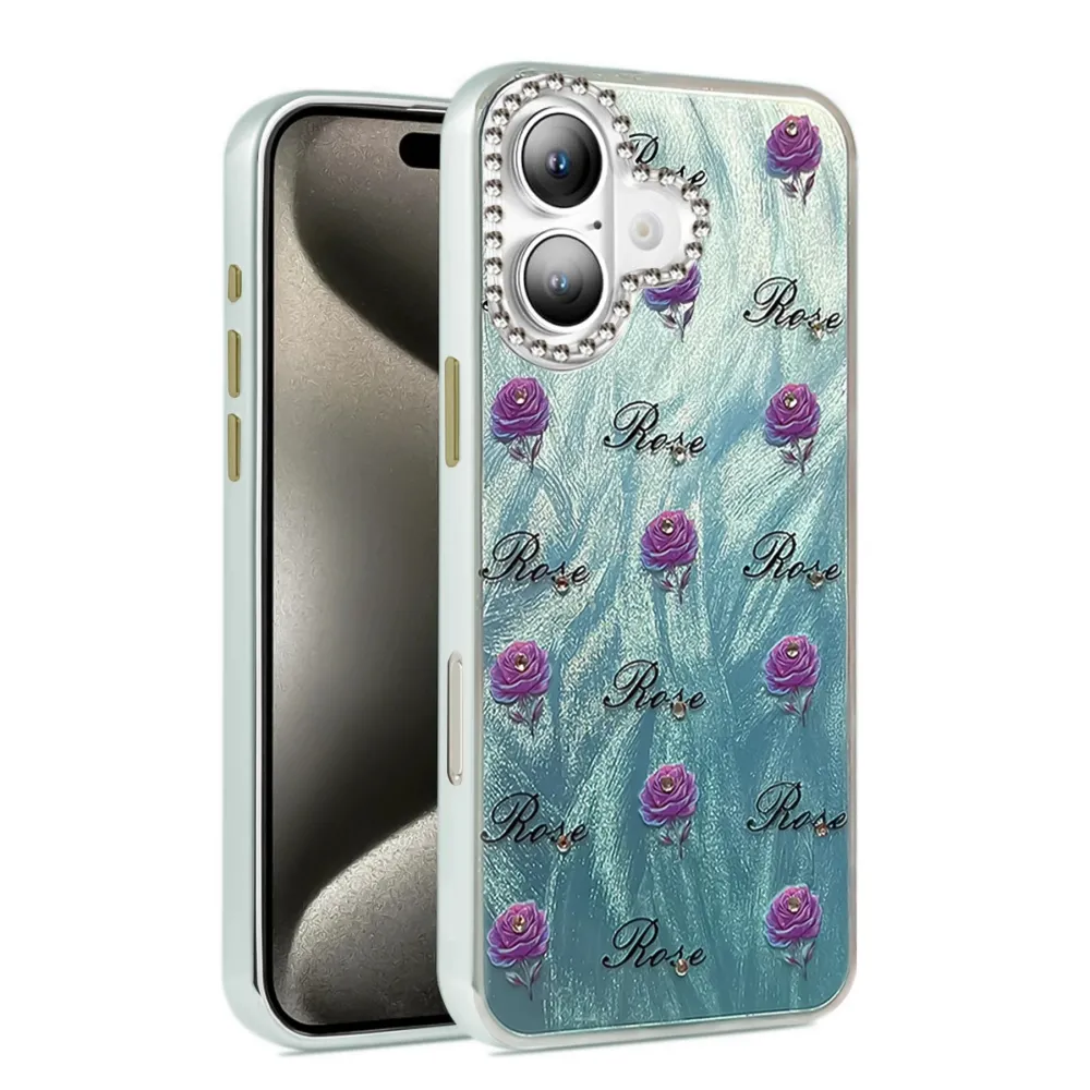 Newface Iphone 16 Plus Kılıf Blade Aynalı Desenli Kapak - Desen 9