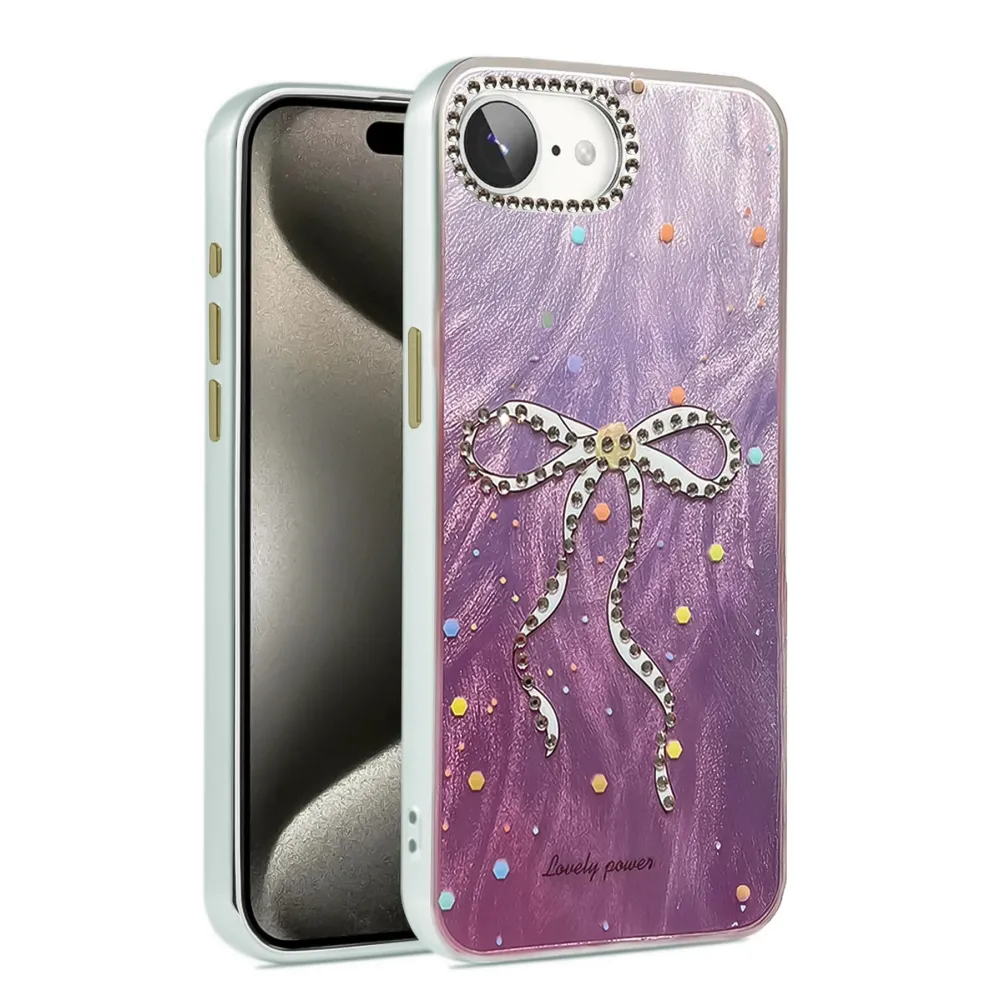 Newface Iphone 16E Kılıf Blade Aynalı Desenli Kapak - Desen 1