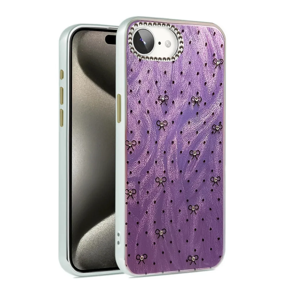 Newface Iphone 16E Kılıf Blade Aynalı Desenli Kapak - Desen 2