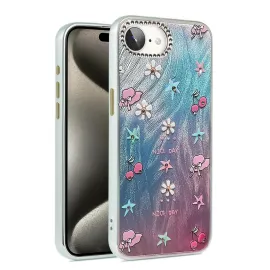 Newface Iphone 16E Kılıf Blade Aynalı Desenli Kapak - Desen 4