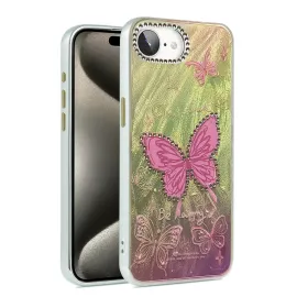 Newface Iphone 16E Kılıf Blade Aynalı Desenli Kapak - Desen 5