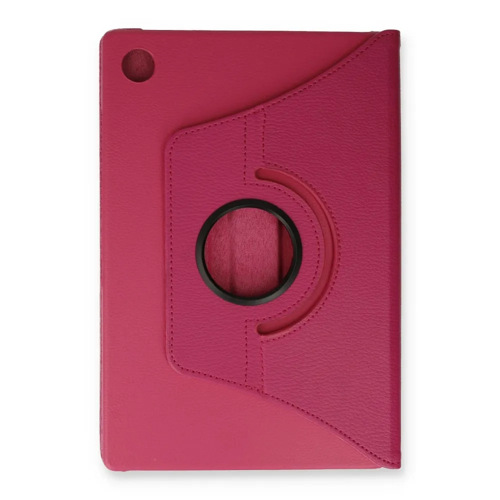 Newface Samsung Galaxy Tab A9 Kılıf 360 Tablet Deri Kılıf - Pembe