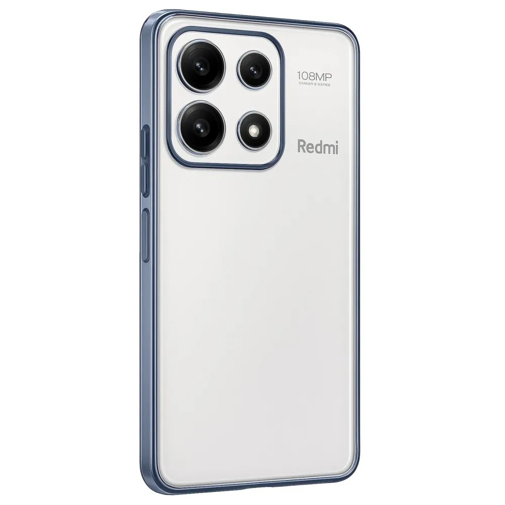 Newface Xiaomi Poco X6 Pro Kılıf Razer Lensli Silikon - Açık Mavi