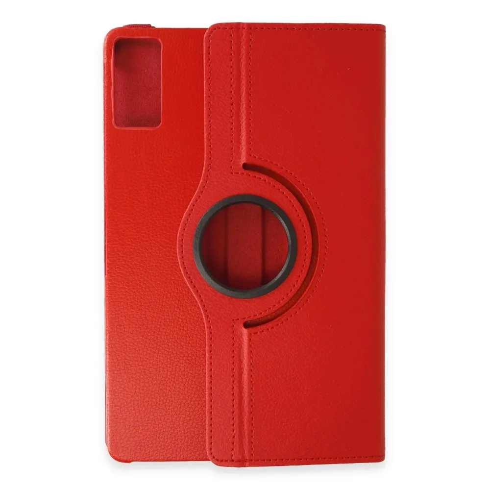 Newface Xiaomi Redmi Pad SE Kılıf 360 Tablet Deri Kılıf - Kırmızı