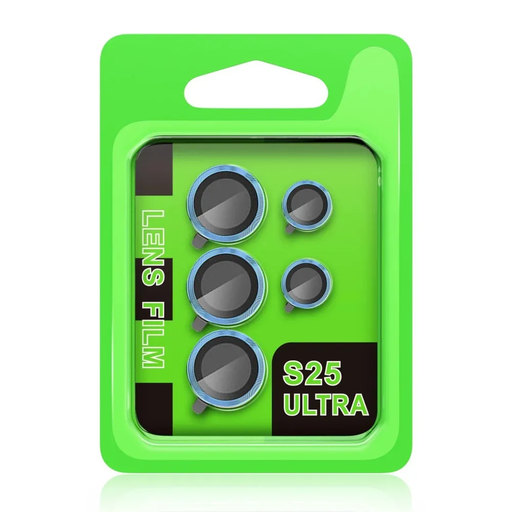 Newface Samsung Galaxy S25 Ultra Raze Metal Kamera Lens - Mavi