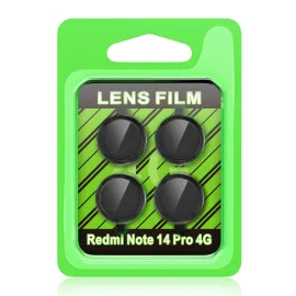 Newface Xiaomi Redmi Note 14 Pro 4G Raze Metal Kamera Lens - Siyah