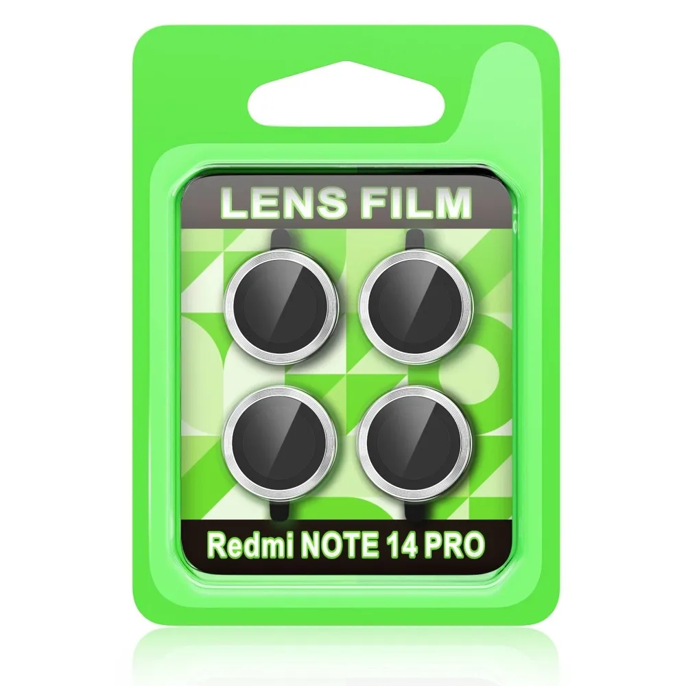 Newface Xiaomi Redmi Note 14 Pro 5G Raze Metal Kamera Lens - Gümüş