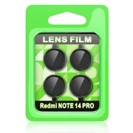 Newface Xiaomi Redmi Note 14 Pro 5G Raze Metal Kamera Lens - Siyah