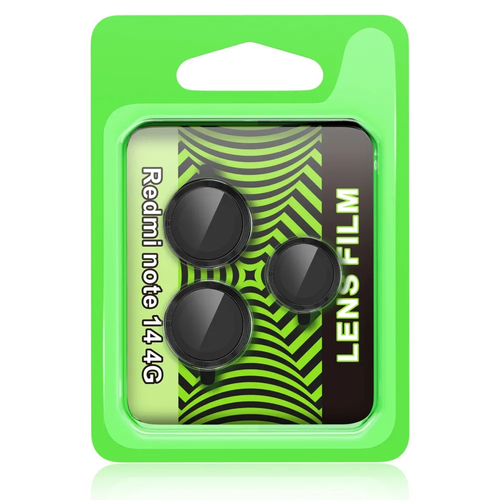 Newface Xiaomi Redmi Note 14 4G Raze Metal Kamera Lens - Siyah