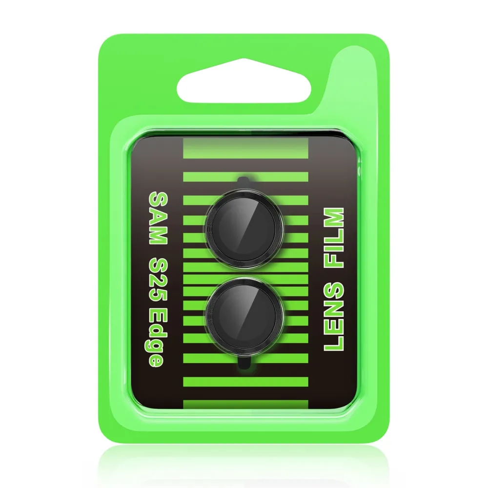 Newface Samsung Galaxy S25 Edge Raze Metal Kamera Lens - Siyah