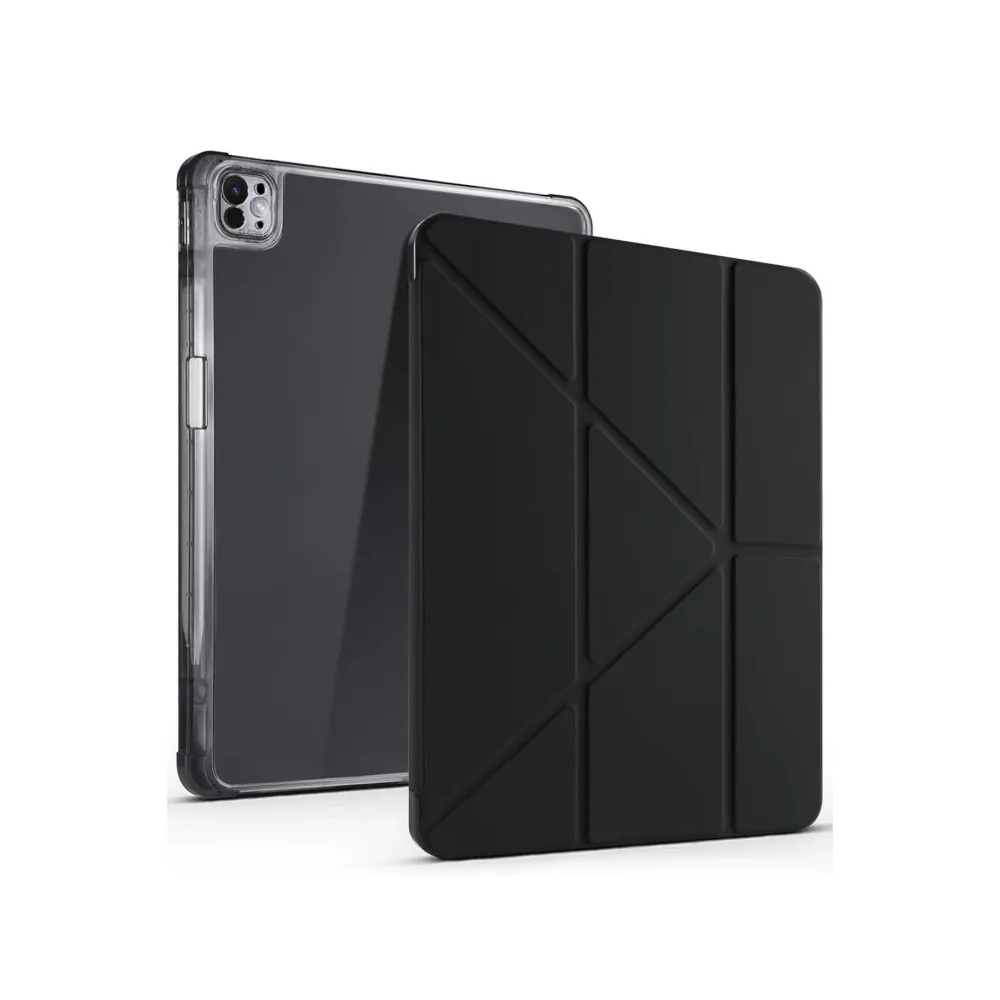 Newface Ipad Air 13 (2024) Kılıf Kalemlikli Mars Tablet Kılıfı - Siyah