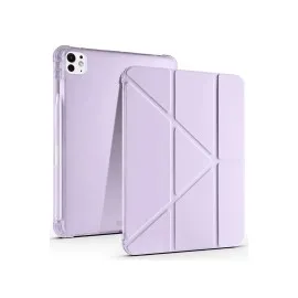 Newface Ipad Air 13 (2024) Kılıf Kalemlikli Mars Tablet Kılıfı - Açık Mor