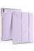 Newface Ipad Air 13 (2024) Kılıf Kalemlikli Mars Tablet Kılıfı - Açık Mor