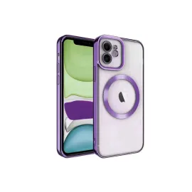 Newface Iphone 12 Kılıf Kross Magneticsafe Kapak - Mor