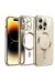 Newface iPhone 12 Pro Kılıf Kross Magneticsafe Kapak - Gold