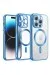 Newface Iphone 12 Pro Kılıf Kross Magneticsafe Kapak - Sierra Blue
