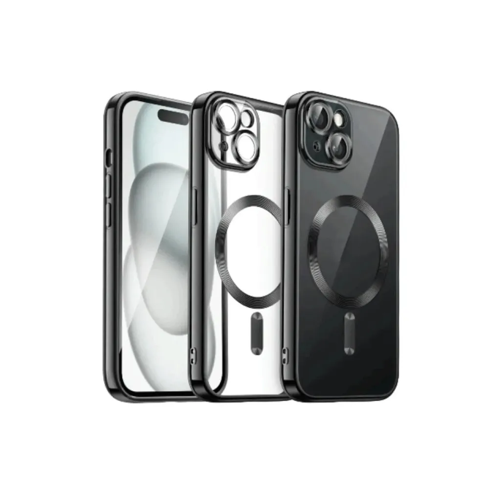 Newface iPhone 12 Pro Max Kılıf Kross Magneticsafe Kapak - Siyah