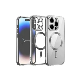 Newface iPhone 13 Pro Max Kılıf Kross Magneticsafe Kapak - Titan Gri