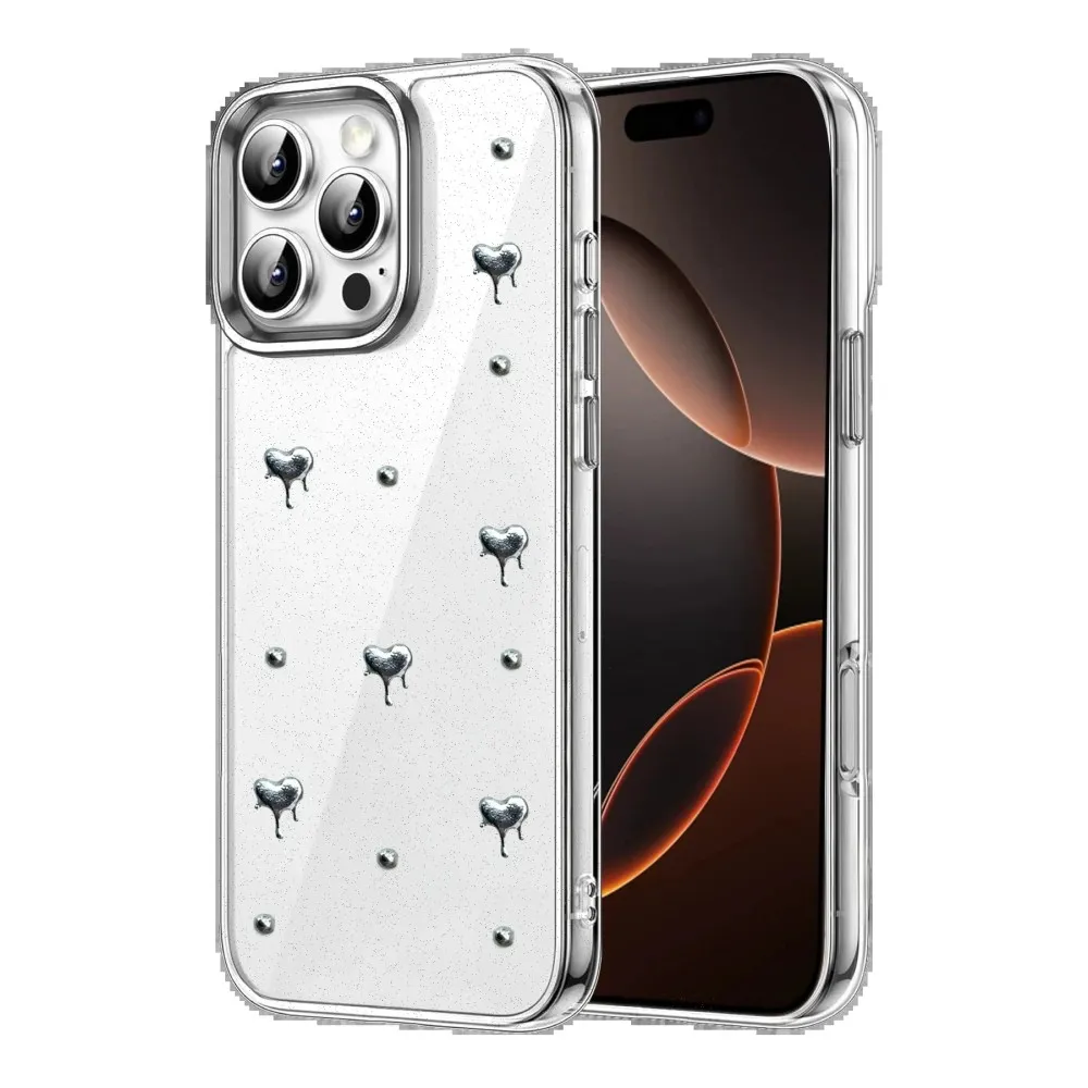 Newface Apple iPhone 16 Pro Max Fiyonk Desenli Kapak - Desen 3